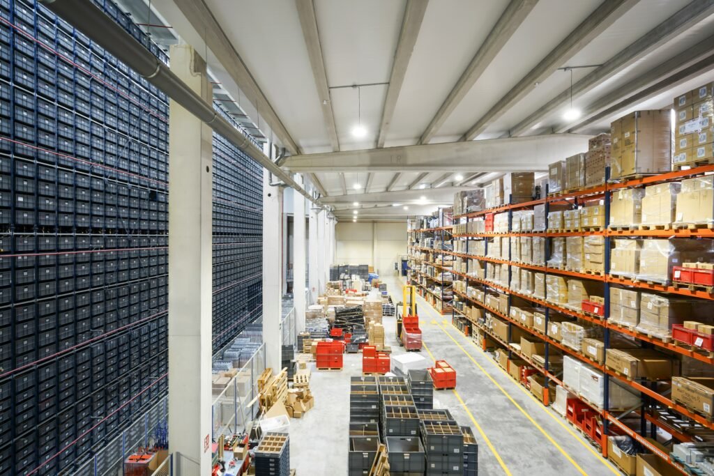 Just-in-Time inventory system showing materials delivered when needed for production