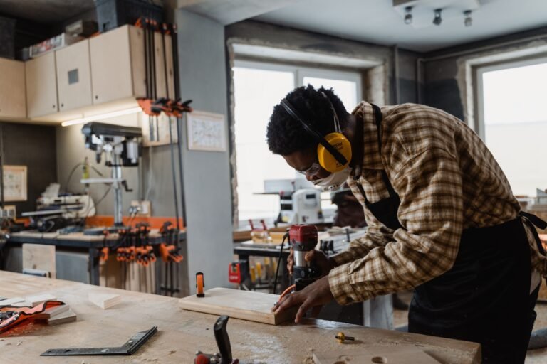 Brad nailer and brad nails used for woodworking